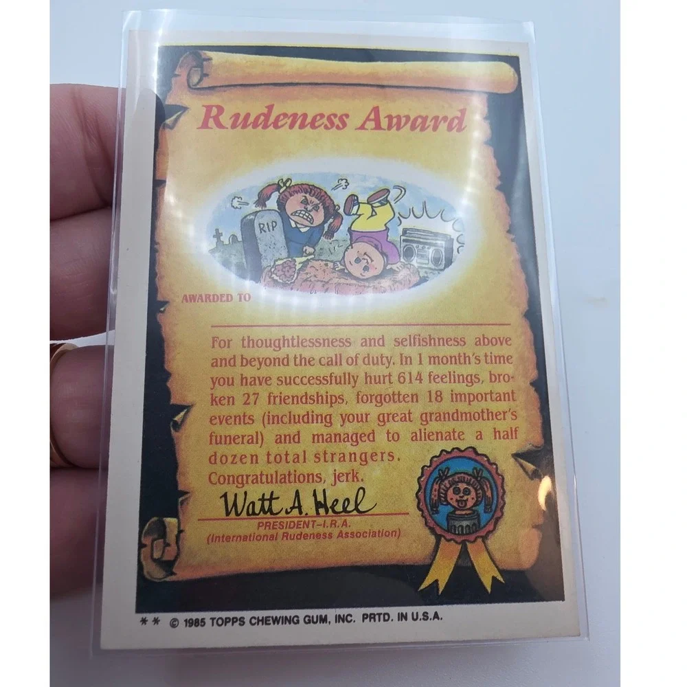Topps Garbage Pail Kids OS2 Live Mike Pink Good 53b